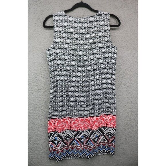 Mario Serrani Italy Sleeveless Shift Dress-Size 8-Back Zip - Picture 7 of 9